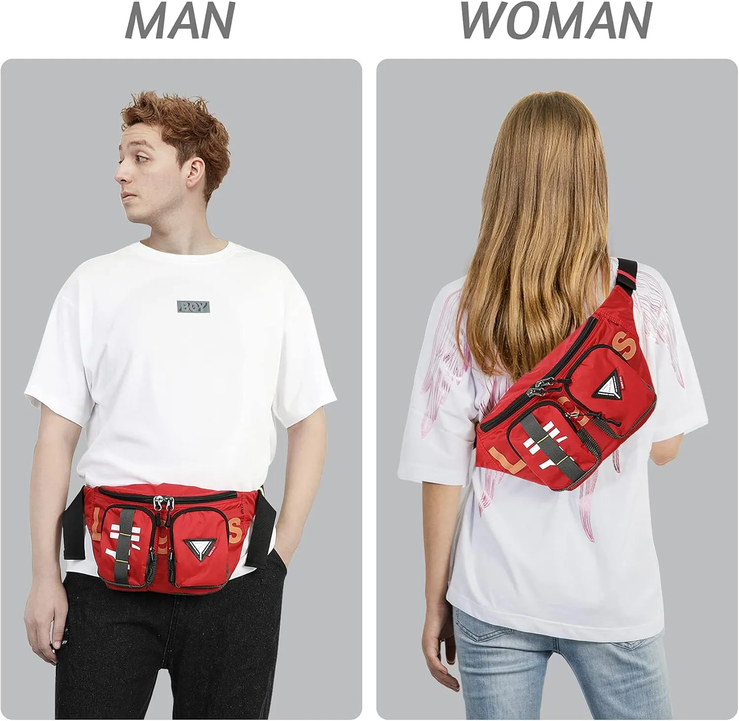 Neon Genesis Evangelion Crossbody Shoulder Bags -Waist Bag With a Built-in Rain Cover