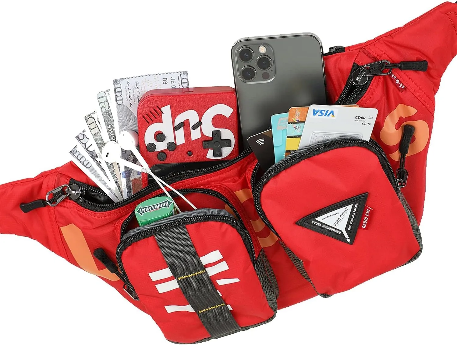 Neon Genesis Evangelion Crossbody Shoulder Bags -Waist Bag With a Built-in Rain Cover