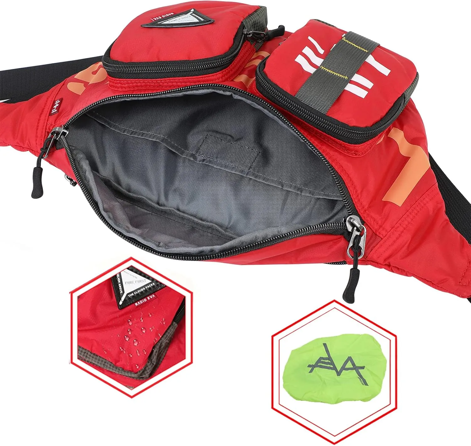 Neon Genesis Evangelion Crossbody Shoulder Bags -Waist Bag With a Built-in Rain Cover