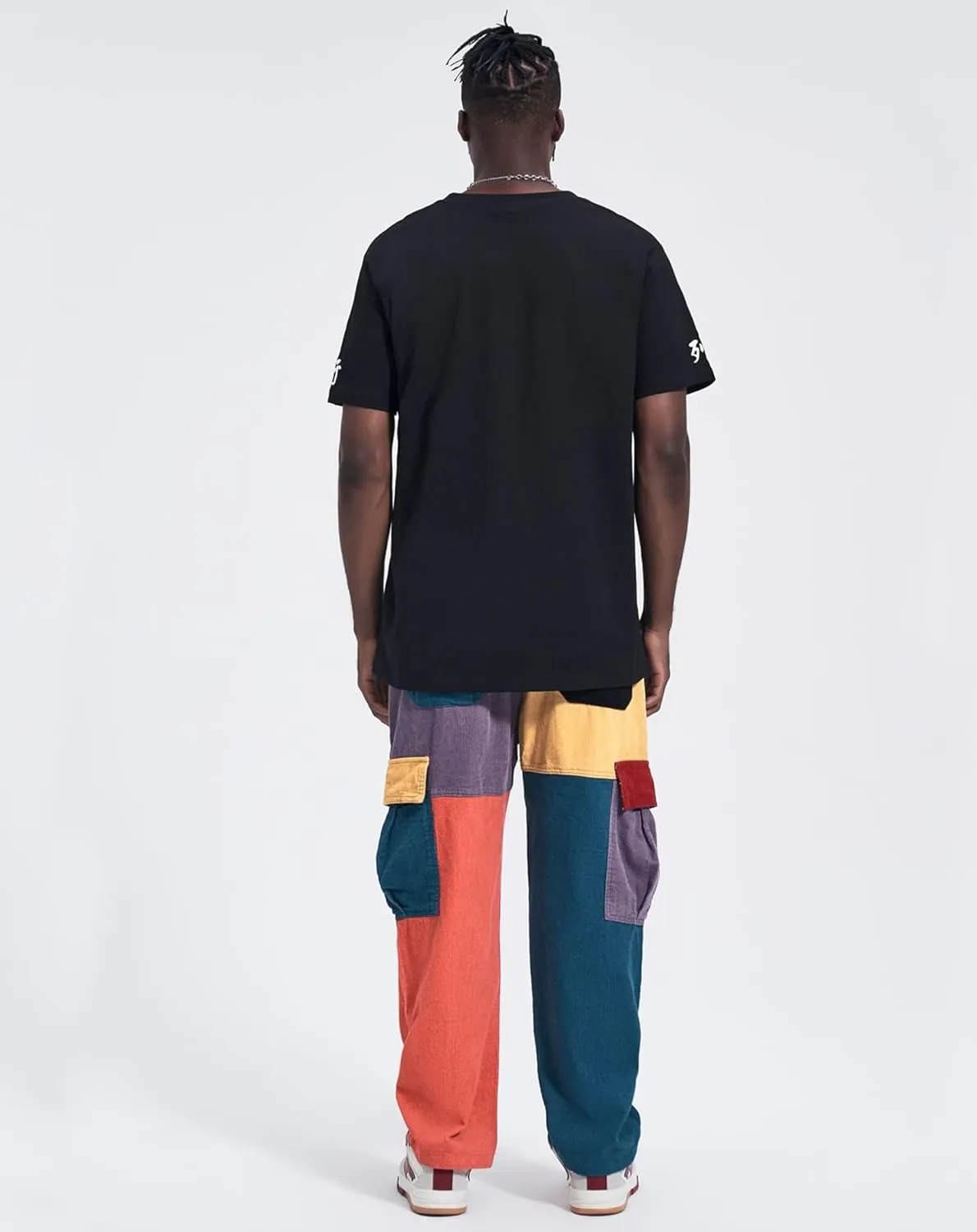 Niepce Inc Streetwear Patchwork Cargo Pants for Men