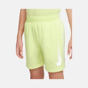 Nike Multi Older Kid's Boy Dri-FIT Shorts -Light Lemon Twist/White/White