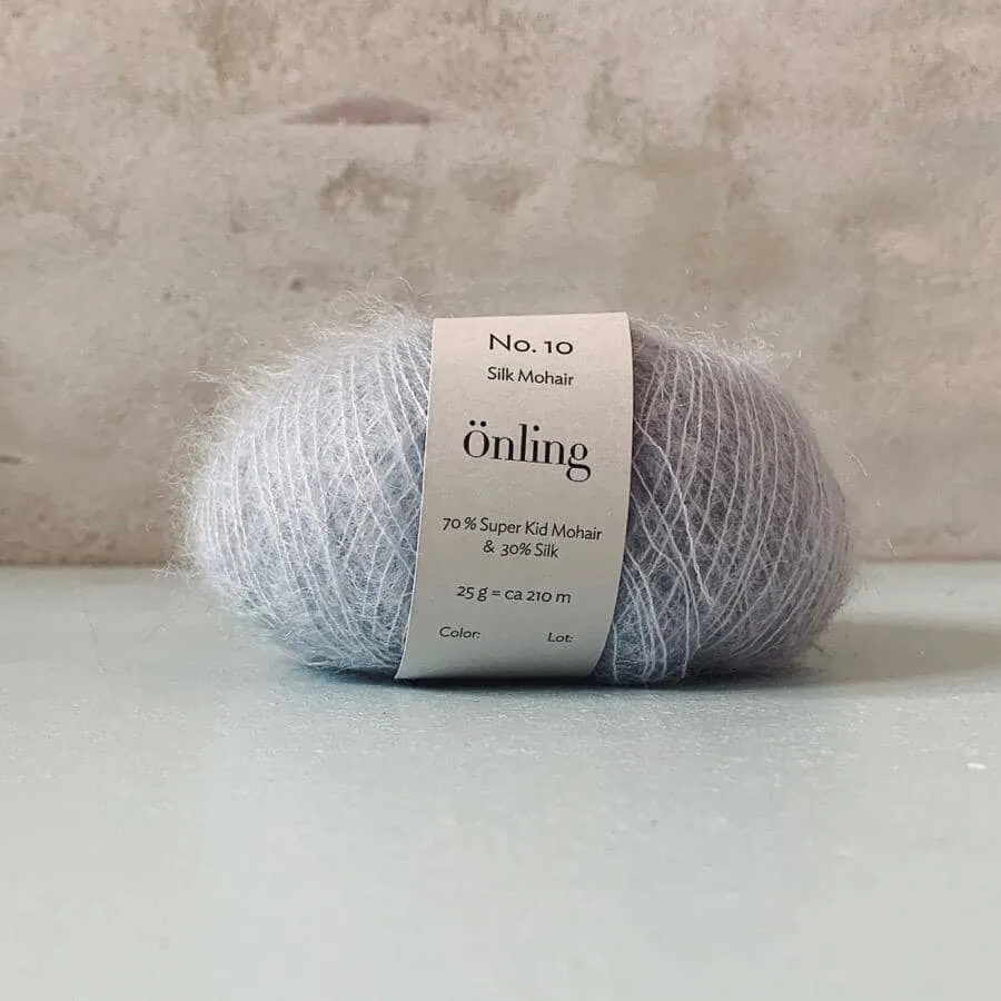 Önling No 10: Luxurious and exquisite silk mohair - Pigeon blue