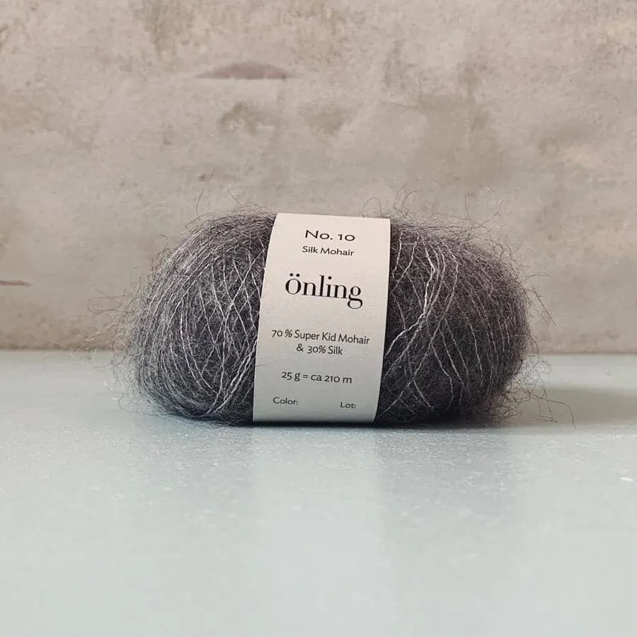 Önling No 10: Luxurious and exquisite silk mohair - Pigeon blue