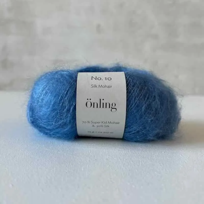 Önling No 10: Luxurious and exquisite silk mohair - Pigeon blue
