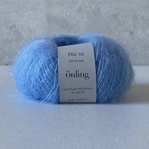 Önling No 10: Luxurious and exquisite silk mohair - Pigeon blue