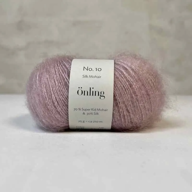 Önling No 10: Luxurious and exquisite silk mohair - Pigeon blue