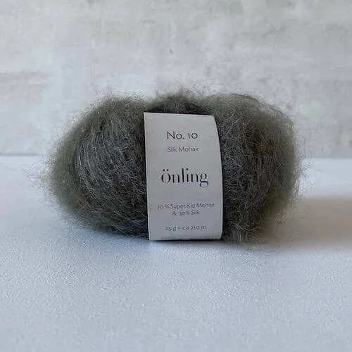 Önling No 10: Luxurious and exquisite silk mohair - Pigeon blue