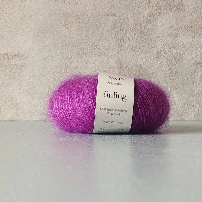 Önling No 10: Luxurious and exquisite silk mohair - Pigeon blue