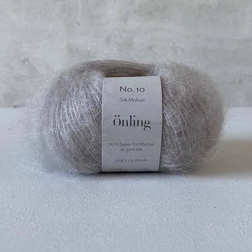 Önling No 10: Luxurious and exquisite silk mohair - Pigeon blue