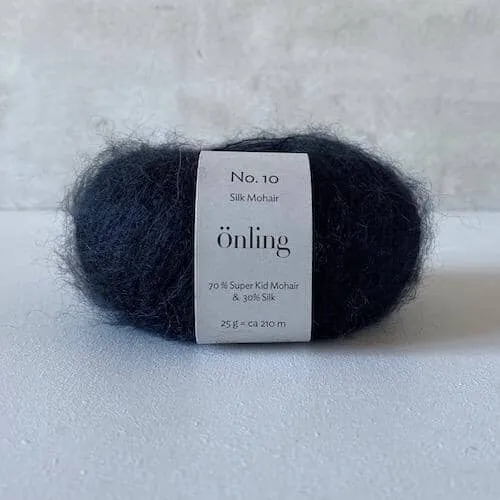 Önling No 10: Luxurious and exquisite silk mohair - Pigeon blue