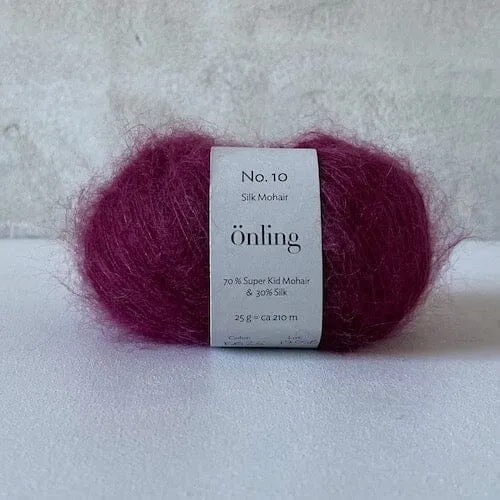 Önling No 10: Luxurious and exquisite silk mohair - Pigeon blue