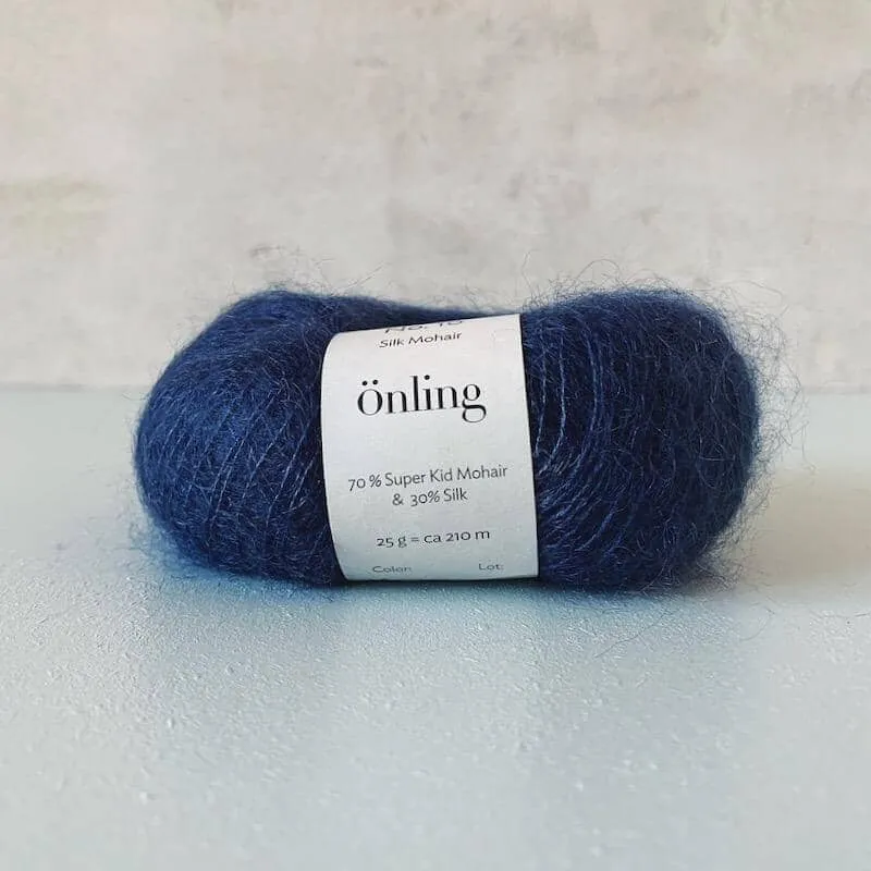 Önling No 10: Luxurious and exquisite silk mohair - Pigeon blue