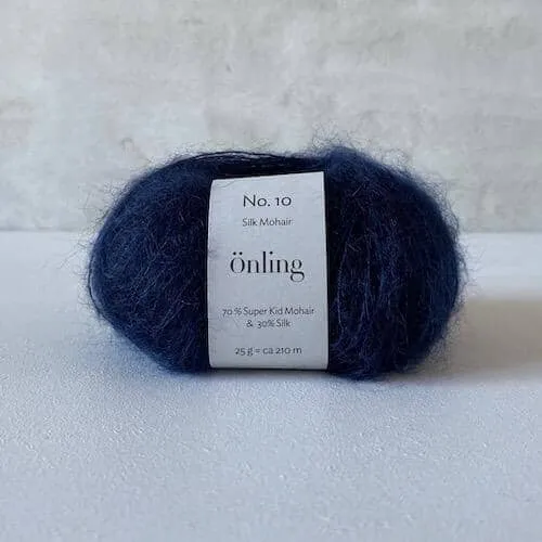 Önling No 10: Luxurious and exquisite silk mohair - Pigeon blue