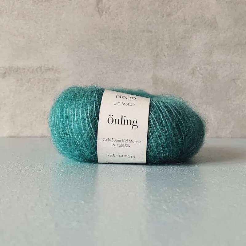 Önling No 10: Luxurious and exquisite silk mohair - Pigeon blue
