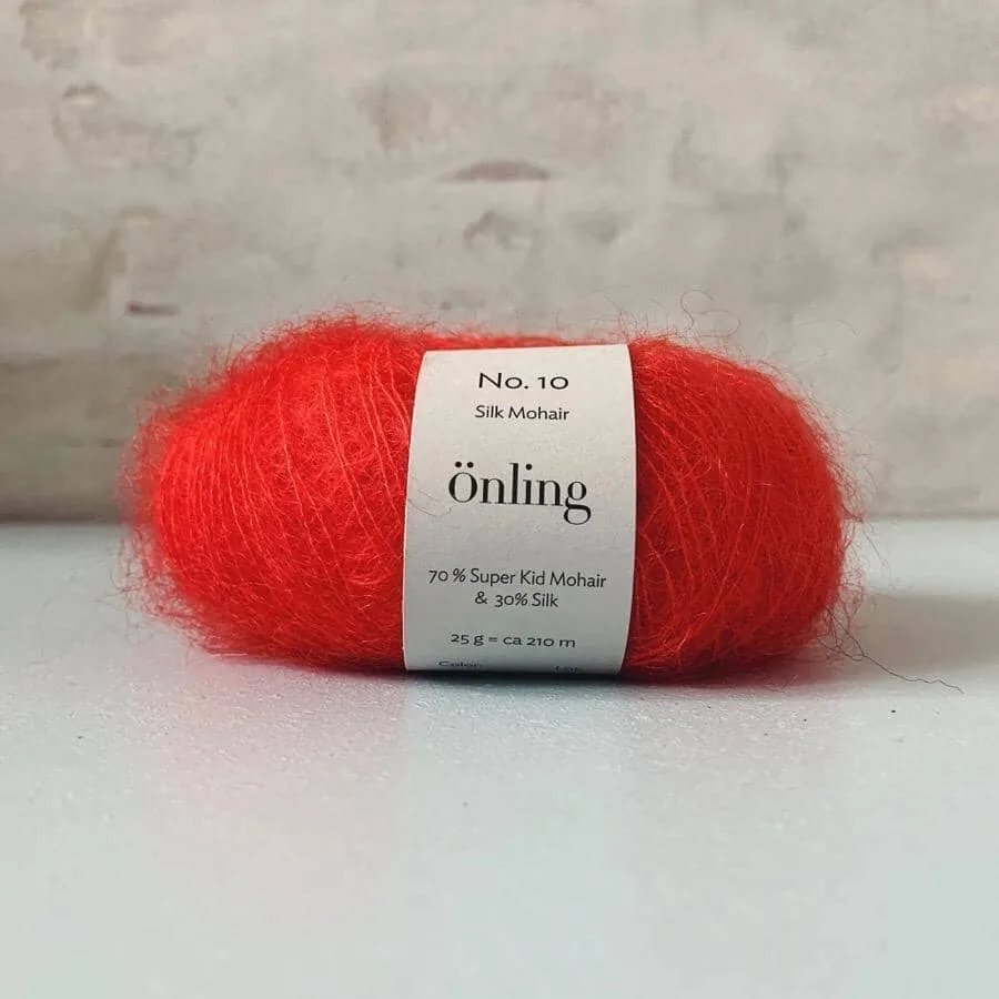 Önling No 10: Luxurious and exquisite silk mohair - Pigeon blue