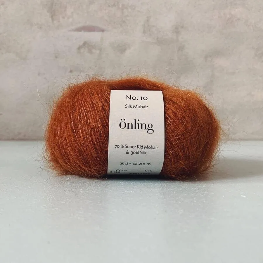 Önling No 10: Luxurious and exquisite silk mohair - Pigeon blue