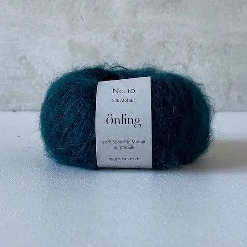 Önling No 10: Luxurious and exquisite silk mohair - Pigeon blue