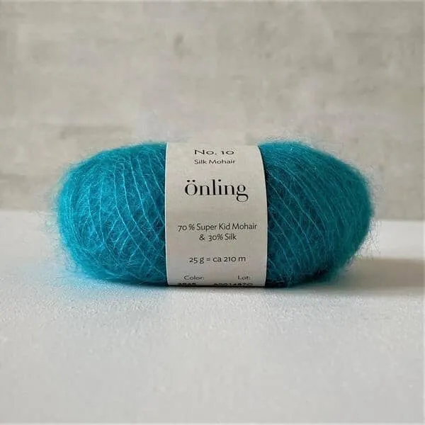 Önling No 10: Luxurious and exquisite silk mohair - Pigeon blue
