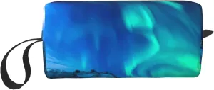 Northern Lights print Cosmetic Makeup Bags Pouch with Zipper Makeup Bag Travel Cosmetic Bags,Travel Toiletry Case