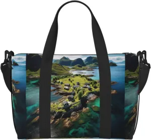 Norway Islands print Crossbody Travel Bags Fashion Travel Bags Items Travel Bags Tote Bags