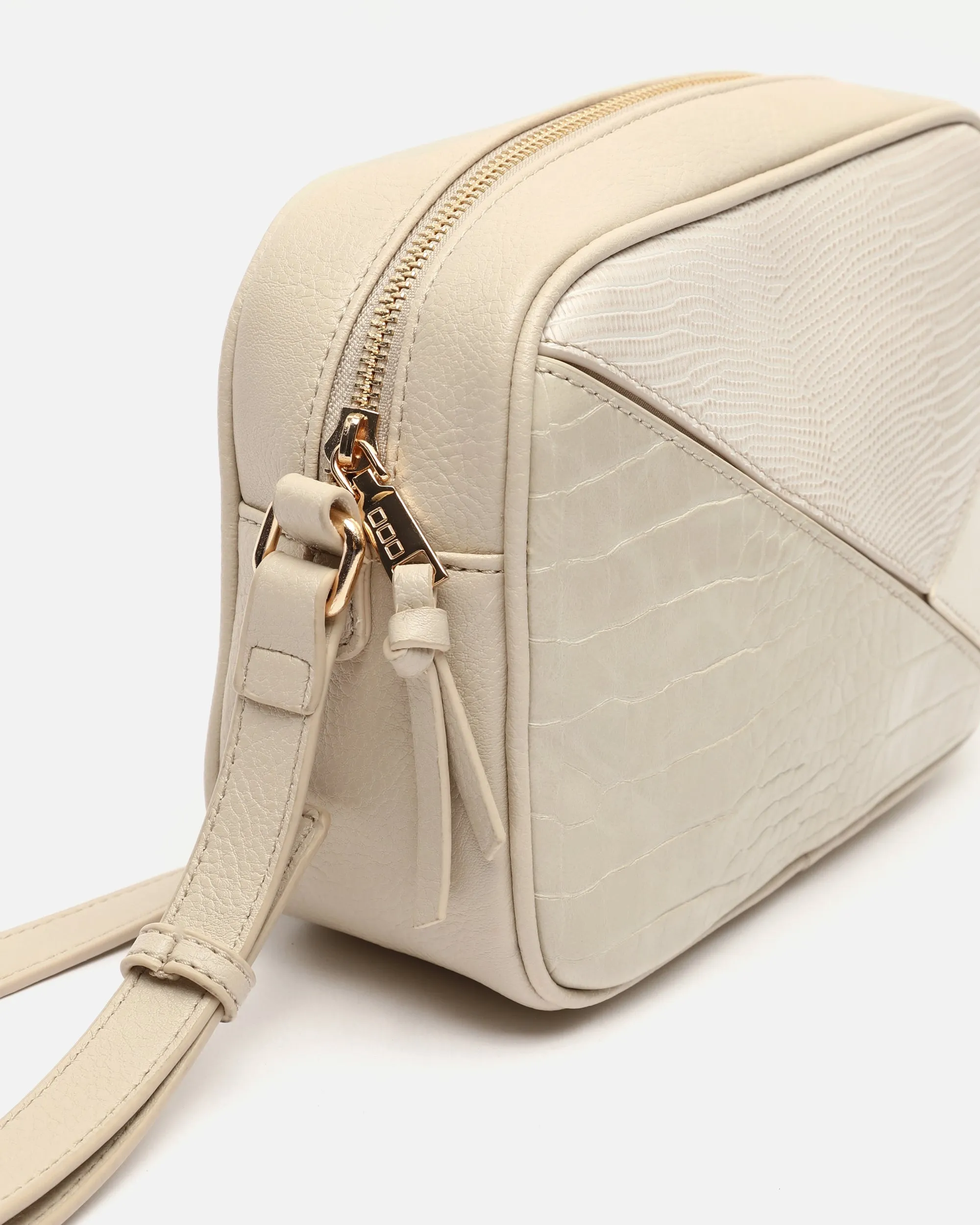 Ofel bolso bandolera pequeño con estampado patchwork animal print