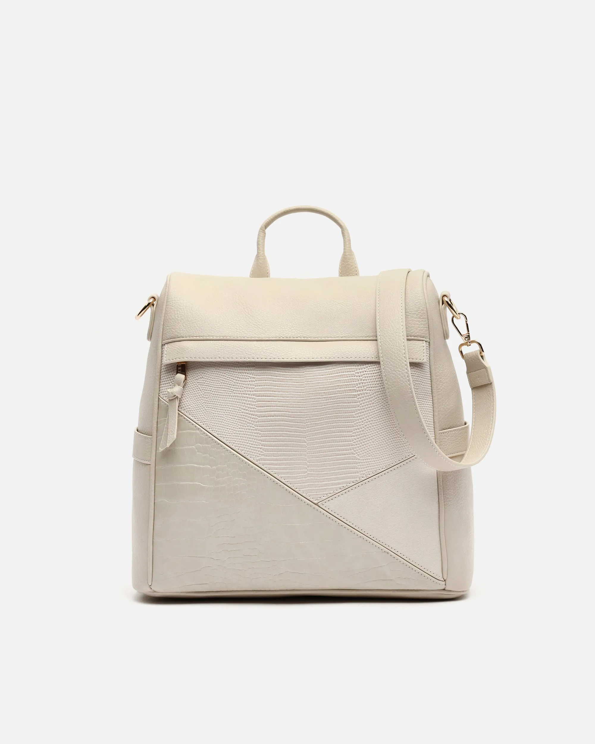 Ofel mochila antirrobo con estampado patchwork animal print