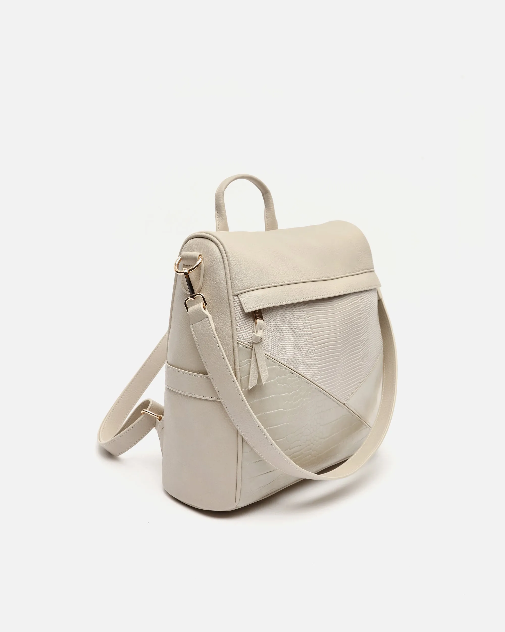 Ofel mochila antirrobo con estampado patchwork animal print