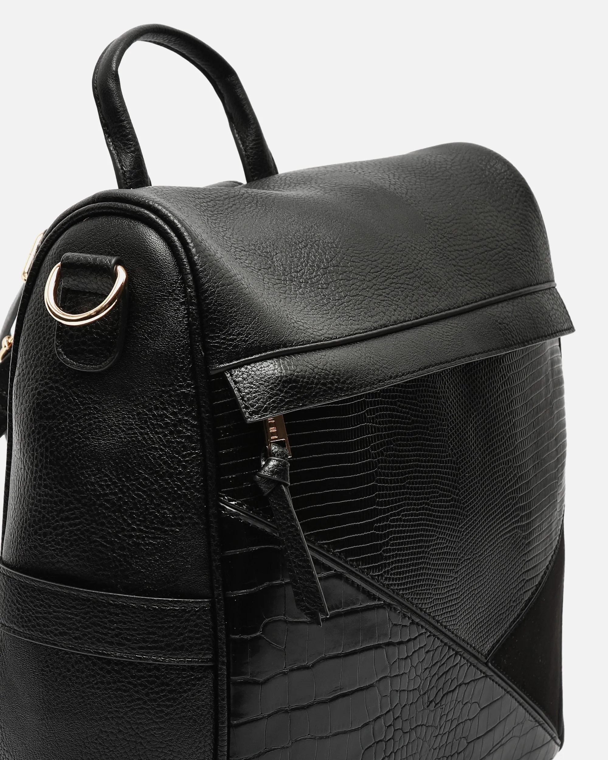 Ofel mochila antirrobo con estampado patchwork animal print