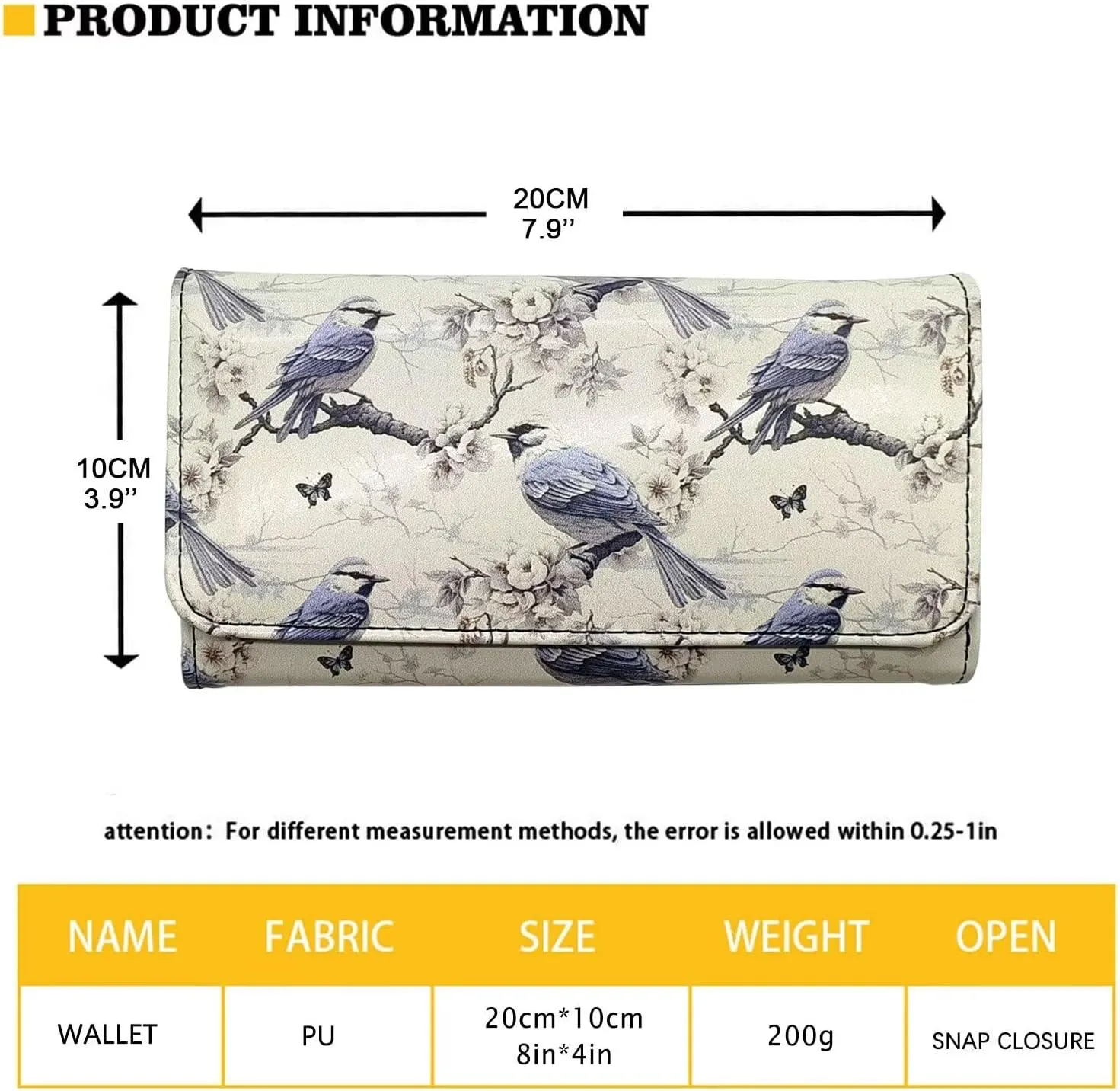 Old English Sheepdog Print Wallets Cash Clutch Bag for Women, Hand Drawn Puppy Dog Long Billfold with Zipper Coin Pocket, White Credit Card Wallet