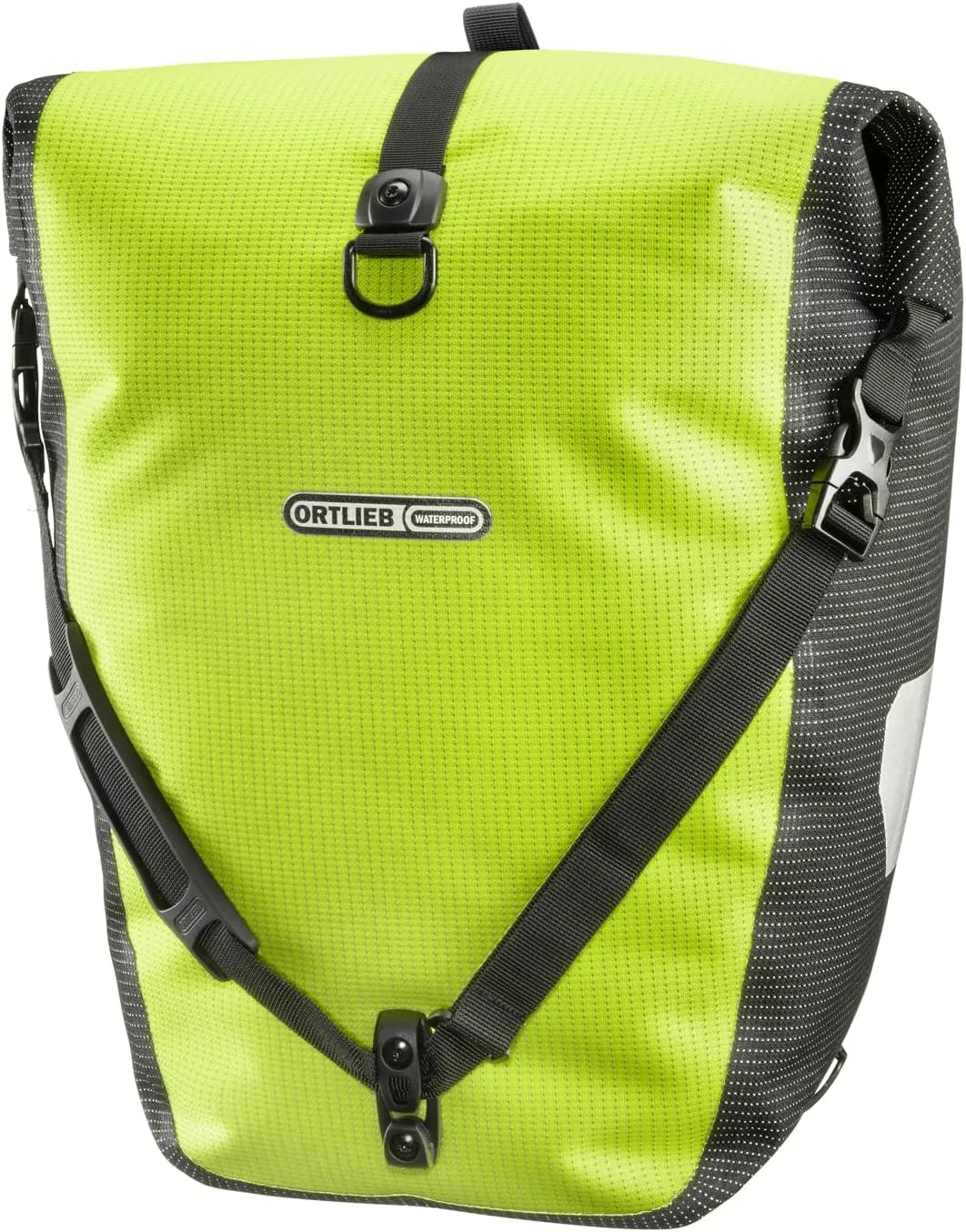 Ortlieb Back-Roller High-Visibilty Pannier - Single Neon Yellow/Black Reflex, One Size