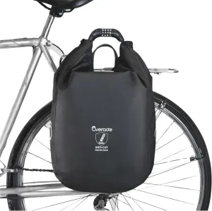 OVERADE LOXI Bike Bag (15L) with Luggage Rack Waterproof Bag with Anti-Cut Coating and 12 mm Cable Lock 4-Digit Lock …