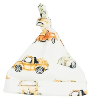Pink Elephant Organics Top Knot Hat — Pumpkin Trucks