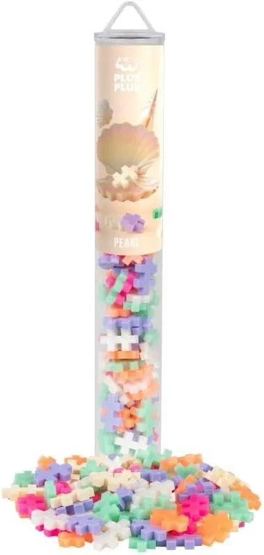 Plus-Plus 100 Tube Kreativ Bausteine Pearl