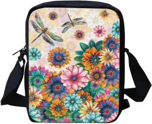 Poceacles Messenger Bag for Women Crossbody Purse Zipper Travel Mini Shoulder Bags with Adjustable Strap