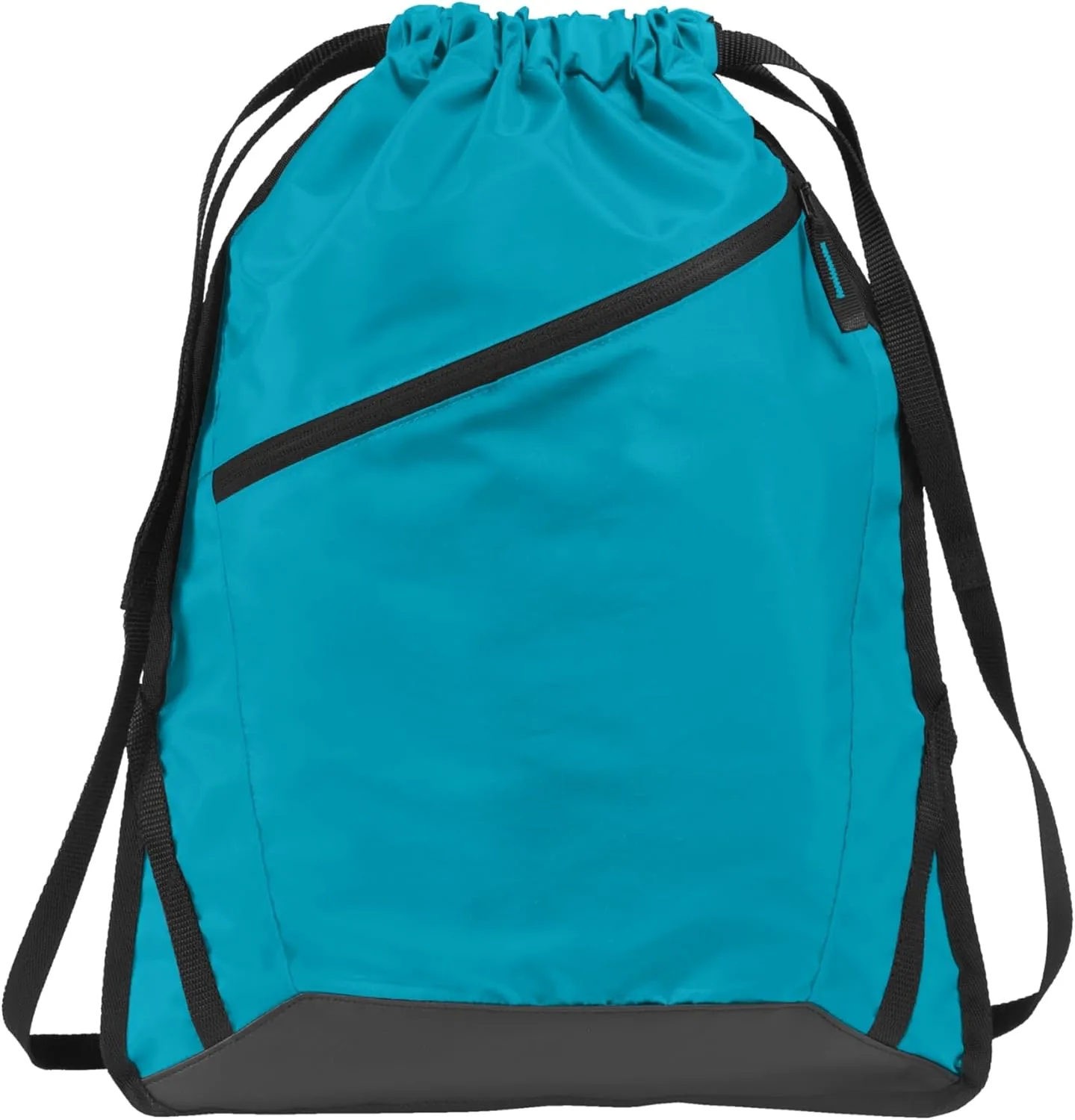 Port Authority Zip-It Cinch Pack. BG616, Tropic Blue/ Black, OSFA