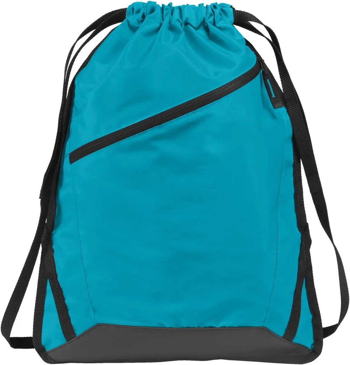 Port Authority Zip-It Cinch Pack. BG616, Tropic Blue/ Black, OSFA