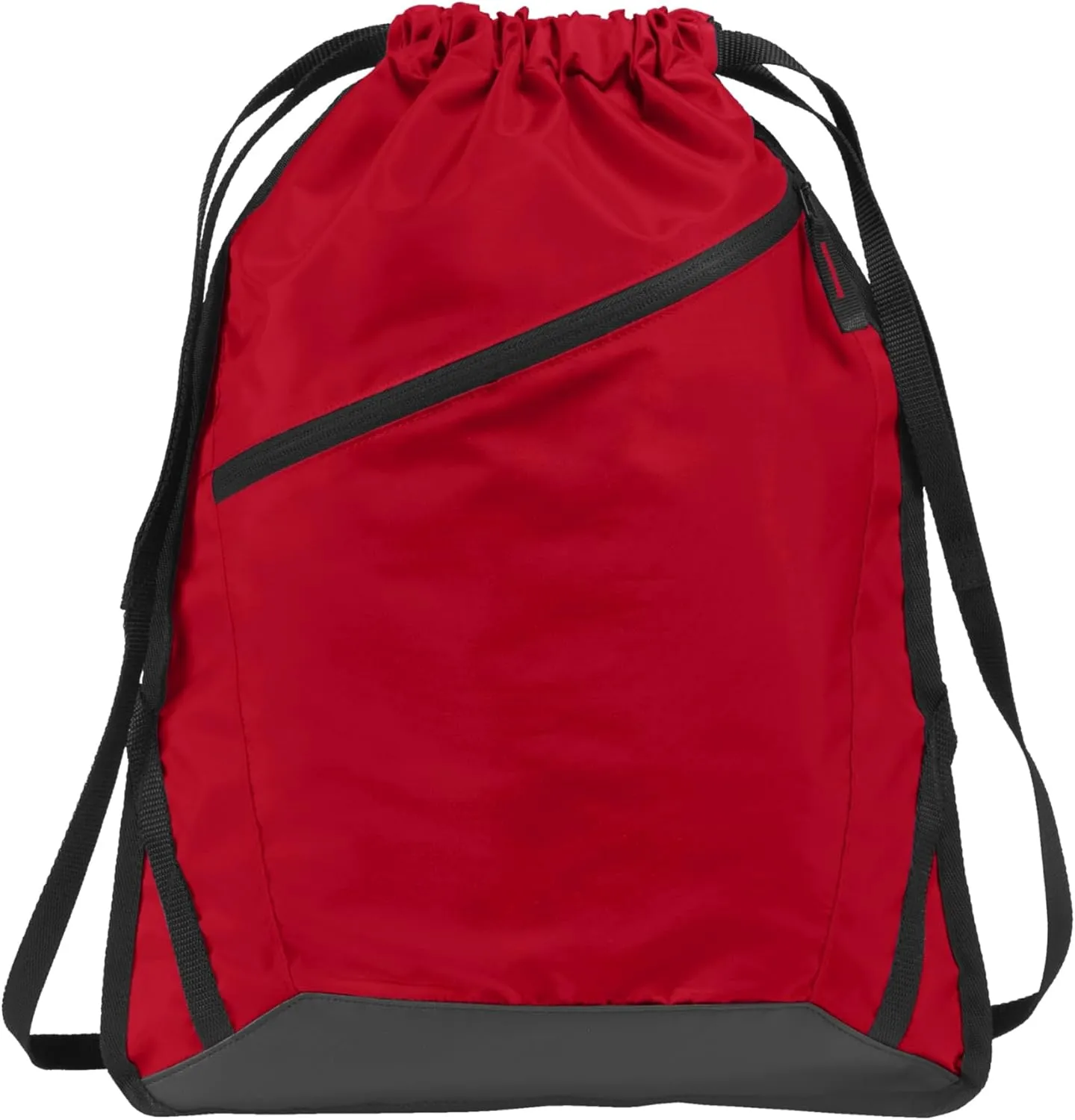 Port Authority Zip-It Cinch Pack. BG616, True Red/ Black, OSFA