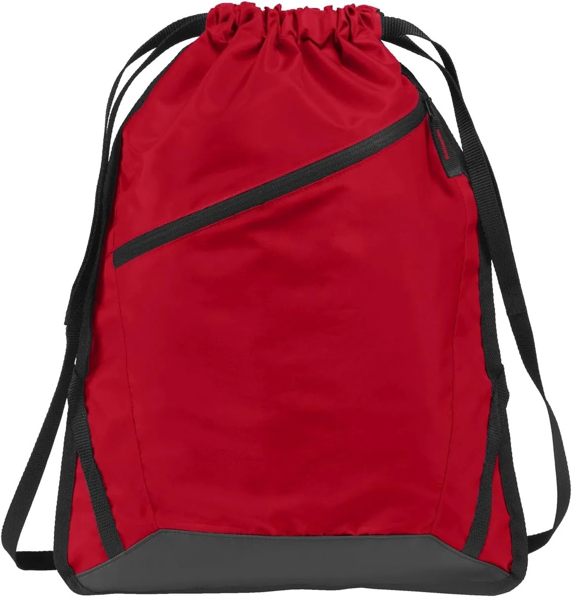 Port Authority Zip-It Cinch Pack. BG616, True Red/ Black, OSFA