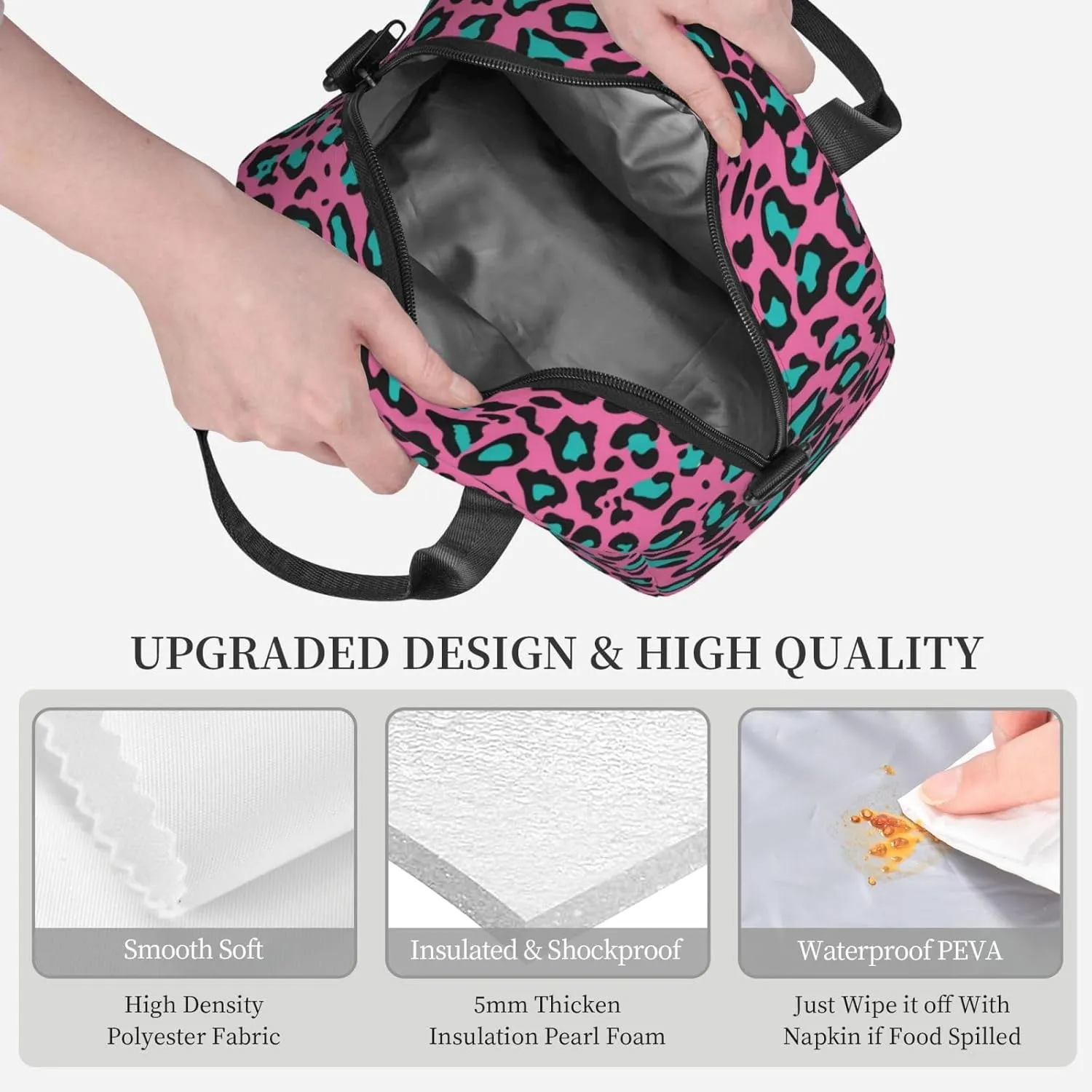 Pride Design,Insulated Reusable Lunch Bag Adult Large Lunch Box for Women and Men,Love Wins Celebration Tie Dye,Adjustable Shoulder Strap,Front Zipper Pocket,Rainbow Color