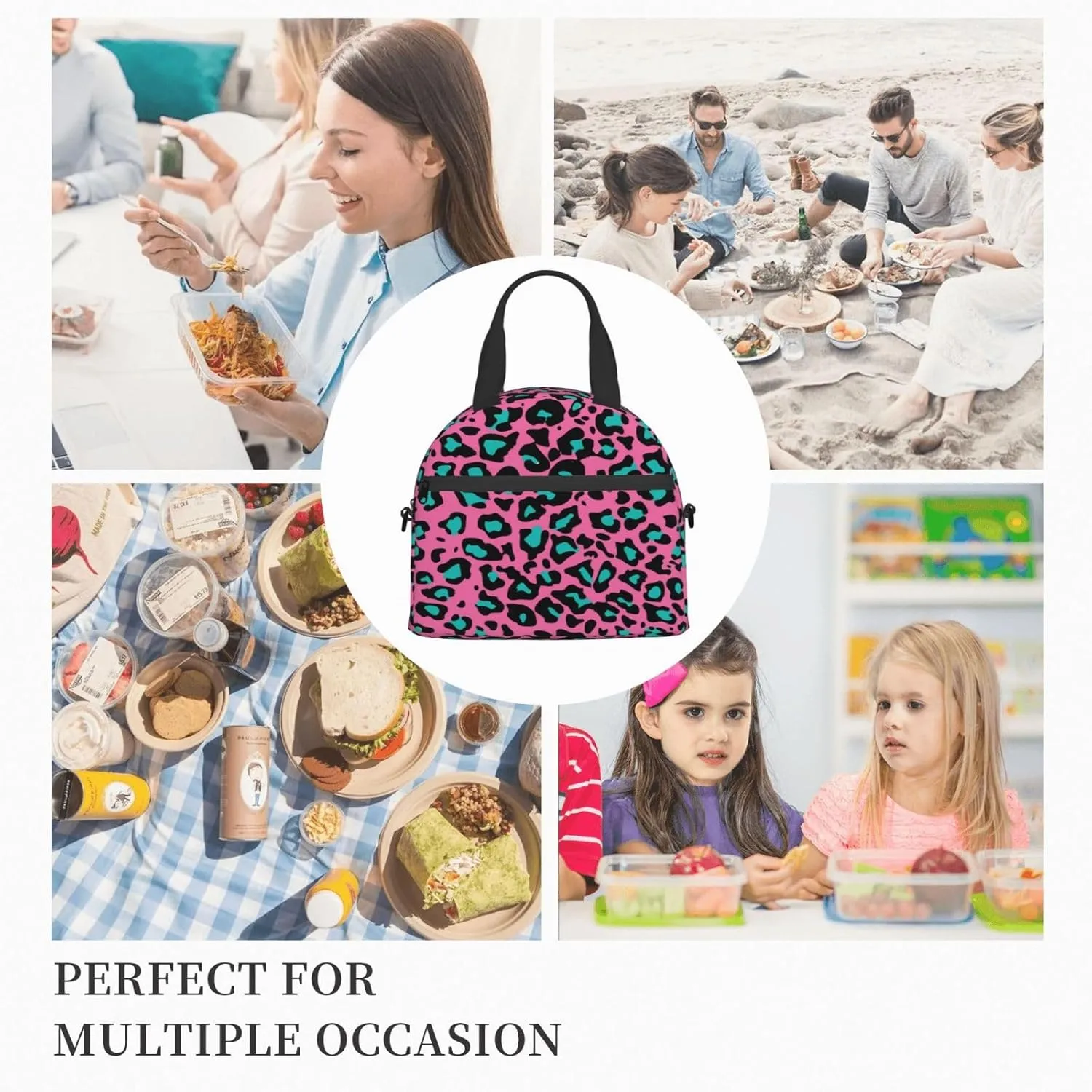 Pride Design,Insulated Reusable Lunch Bag Adult Large Lunch Box for Women and Men,Love Wins Celebration Tie Dye,Adjustable Shoulder Strap,Front Zipper Pocket,Rainbow Color