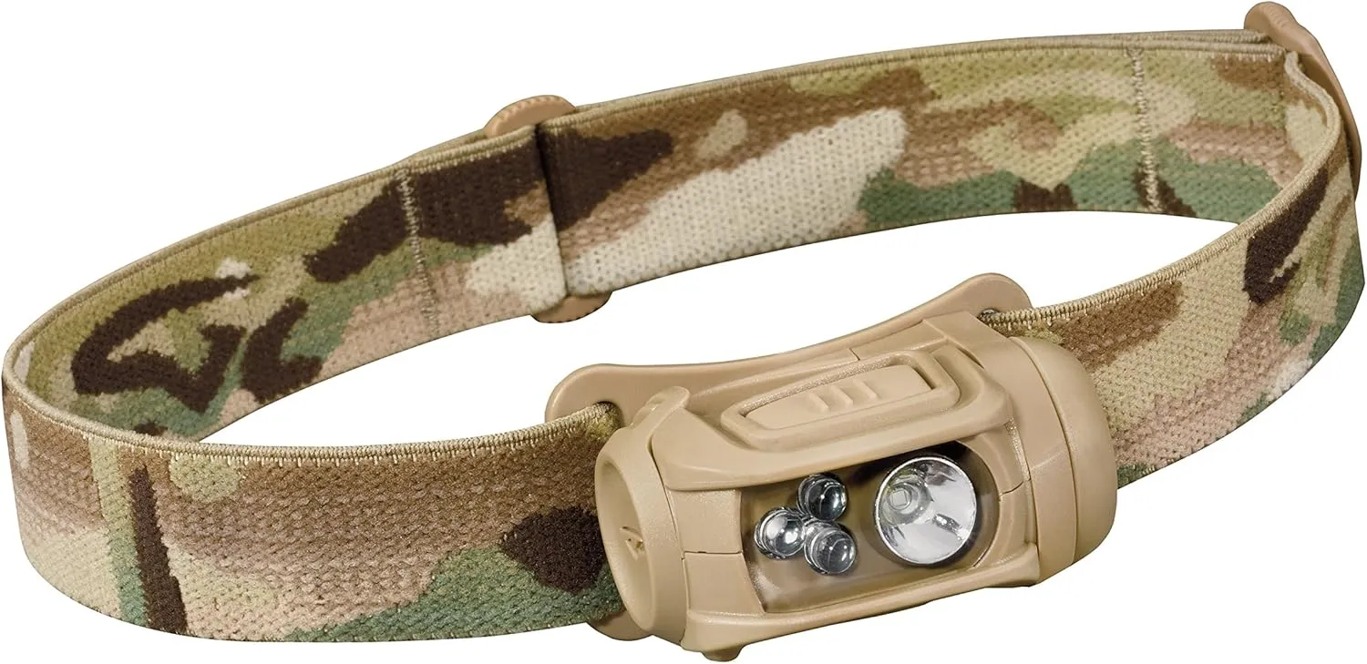 Princeton Tec Remix LED Headlamp (300 Lumens, Multicam w/Red LEDs) (RMX300-RD-MC) & Nashua - 1086199 398 Polyethylene Coated Cloth Professional Grade Duct Tape, 55m Length x 48mm Width, Olive Drab