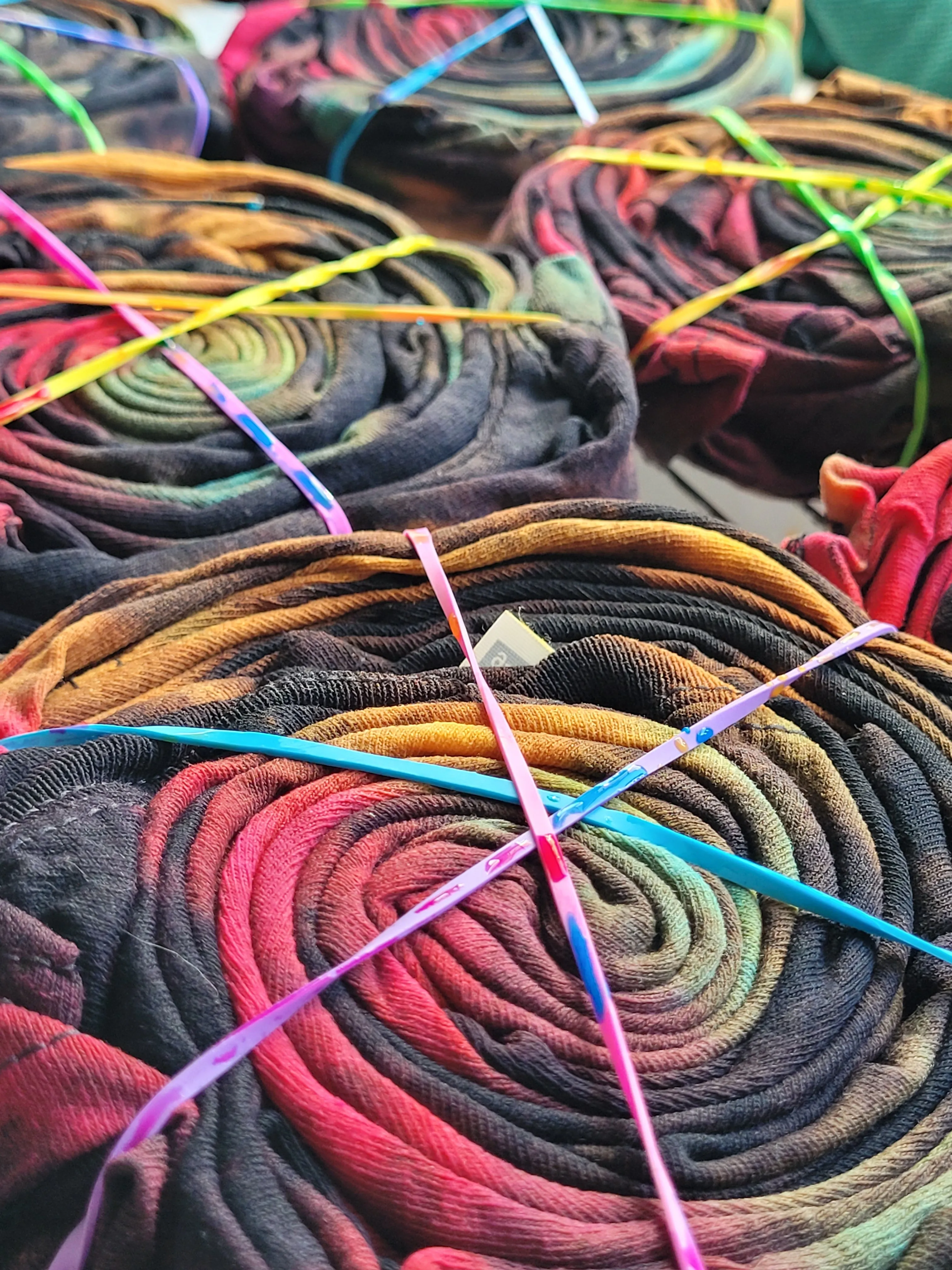 Rainbow Bleach Logo Hoodie UK Hand Dyed Unisex