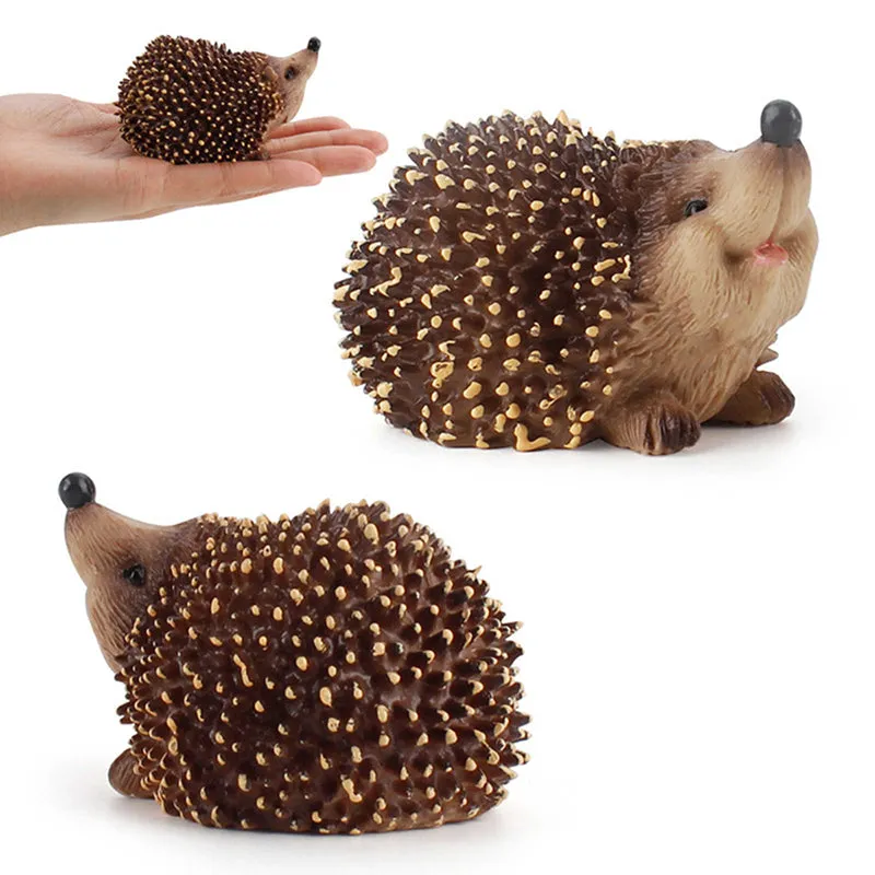 Realistic Jungle Forest Hedgehog 4PCS Toy for Children