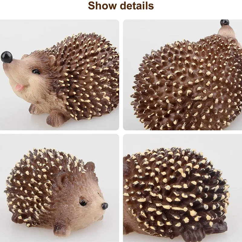 Realistic Jungle Forest Hedgehog 4PCS Toy for Children