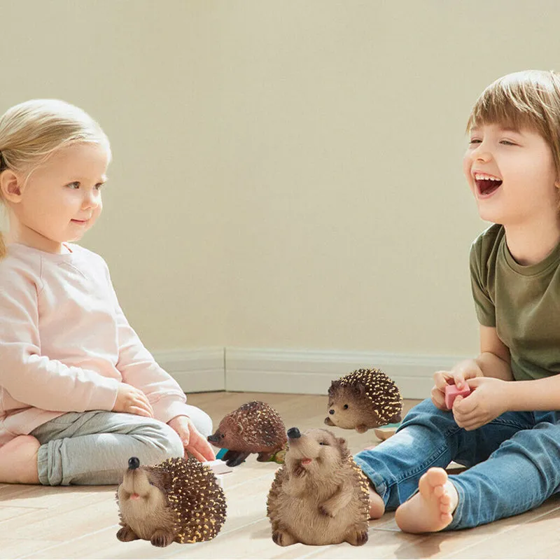 Realistic Jungle Forest Hedgehog 4PCS Toy for Children