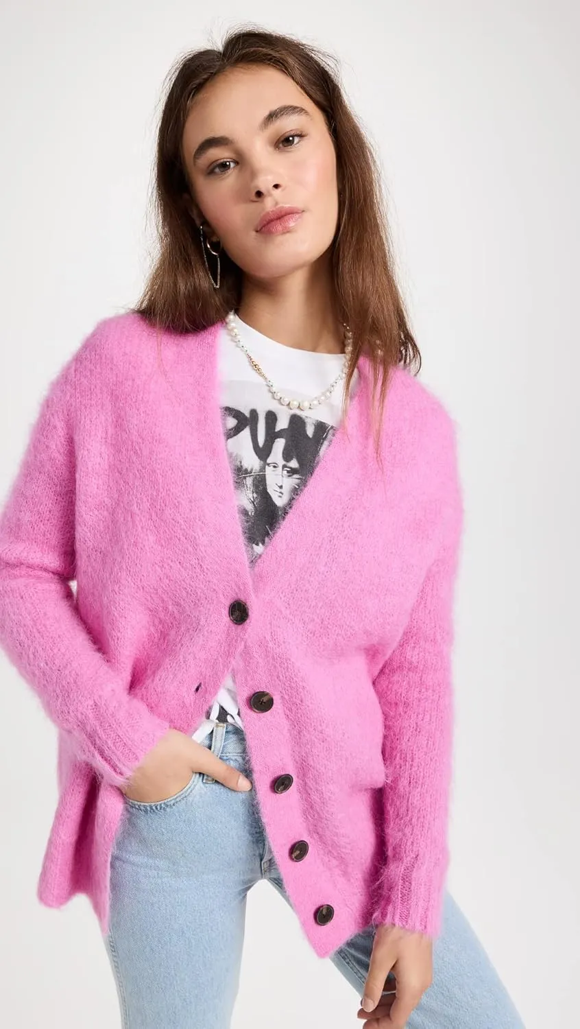 Rebecca Taylor Women's Brushed Mohair Cardigan