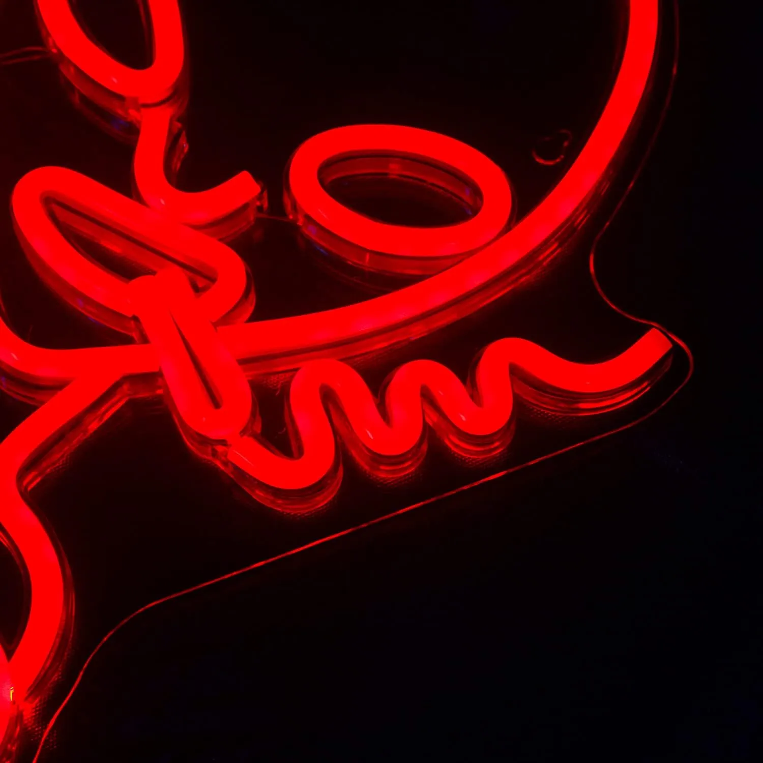 Red Alien LED Neon Signs, Shop Bar Pub Man Cave, Hip Hop Party Signs For Game Room and Bedroom Wall Decor