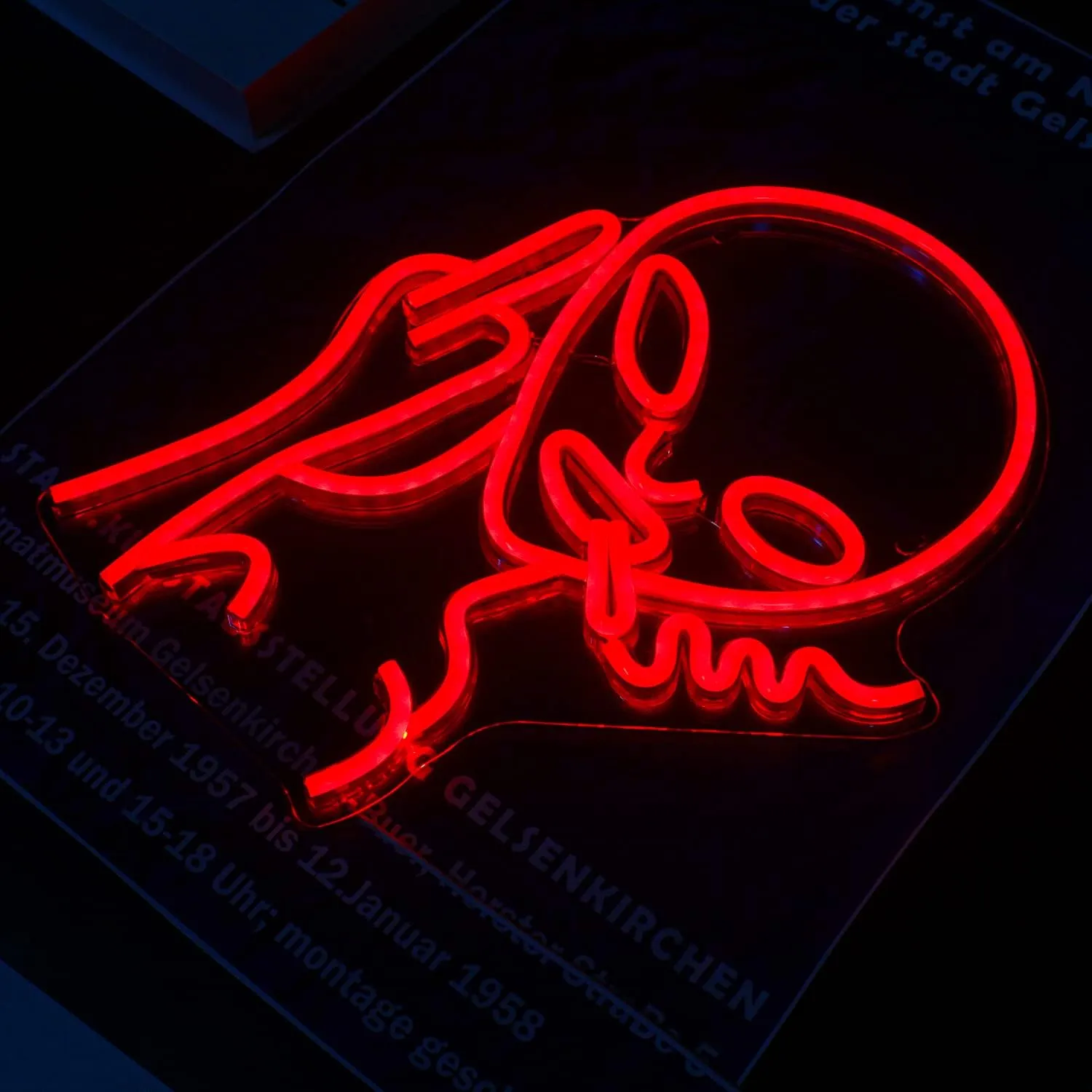Red Alien LED Neon Signs, Shop Bar Pub Man Cave, Hip Hop Party Signs For Game Room and Bedroom Wall Decor
