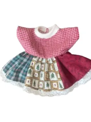 Red Check Tree Dress Fits 16 inch Cabbage Patch Girl Dolls. No Doll!