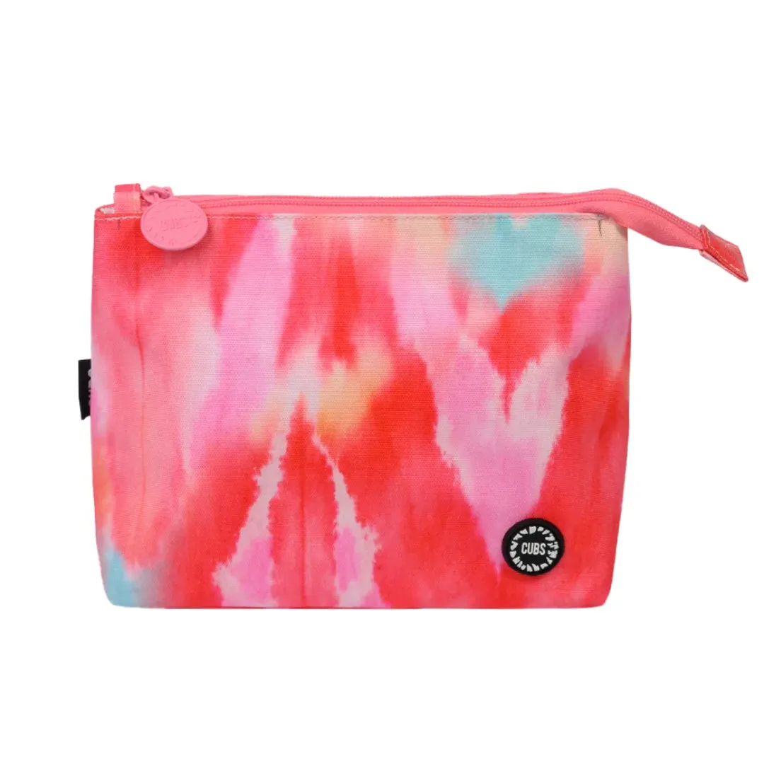 Red Tye Dye Medium Pouch